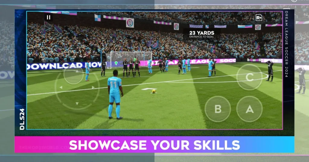 Dream League Soccer Mod Apk gameplay