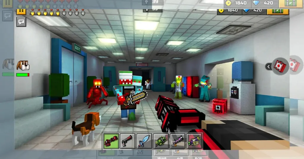 Pixel Gun 3D Apk gameplay