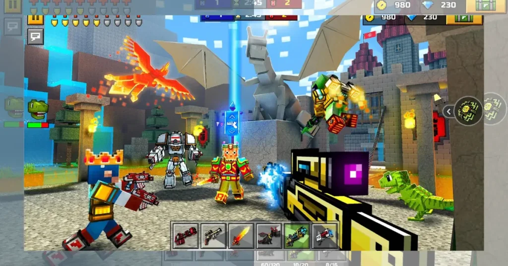 Pixel Gun 3D Apk Game Modes.