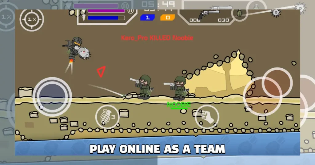 MINI MILITIA MOD APK is an amazing mini characters multiplayer action shooter game for mobile devices.