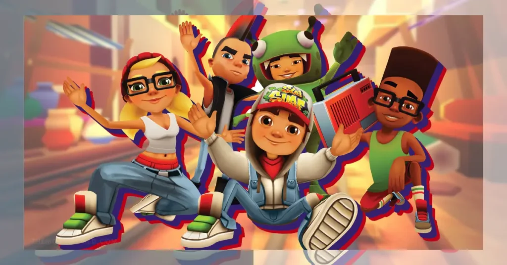 SUBWAY SURFERS APK Story start with Jake and his Friends and police and his dog.