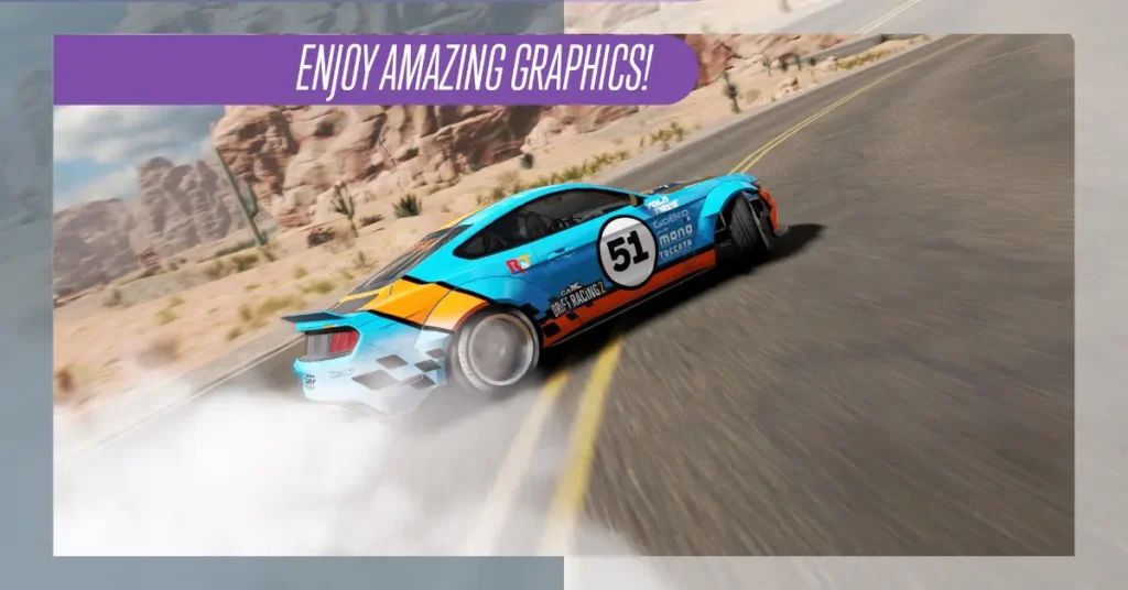 CarX Drift Racing 2 Apk Realistic 3D Graphics and sound.