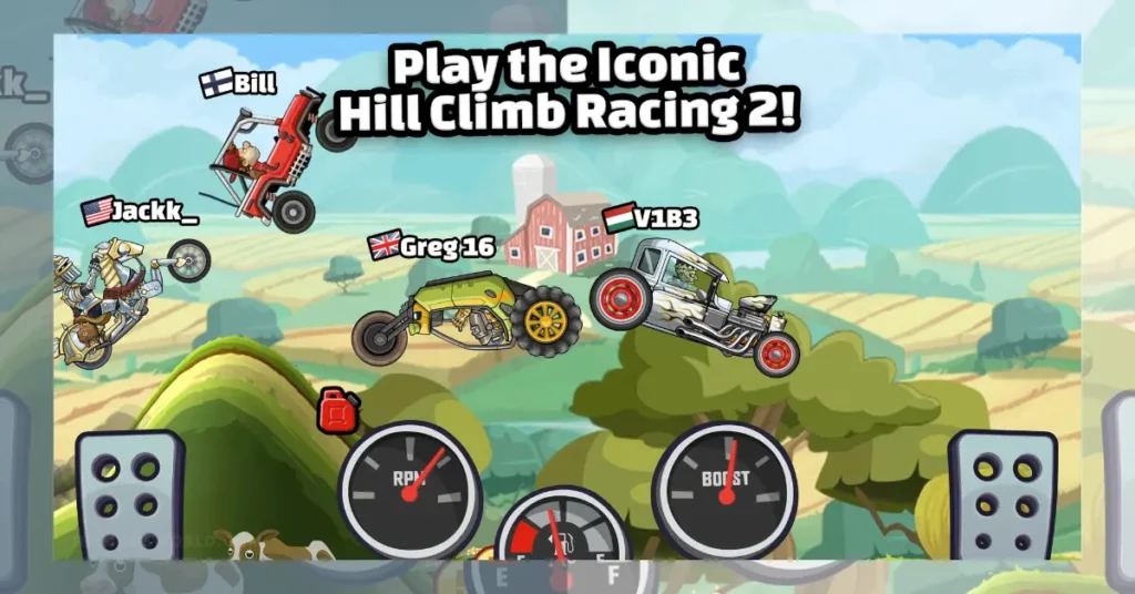 Introduction Hill Climb Racing 2 APK best mini multiplayer game on mobile.