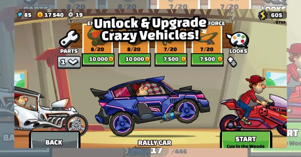 Hill Climb Racing 2 Apk Unlocked and upgrade crazy vehicles.