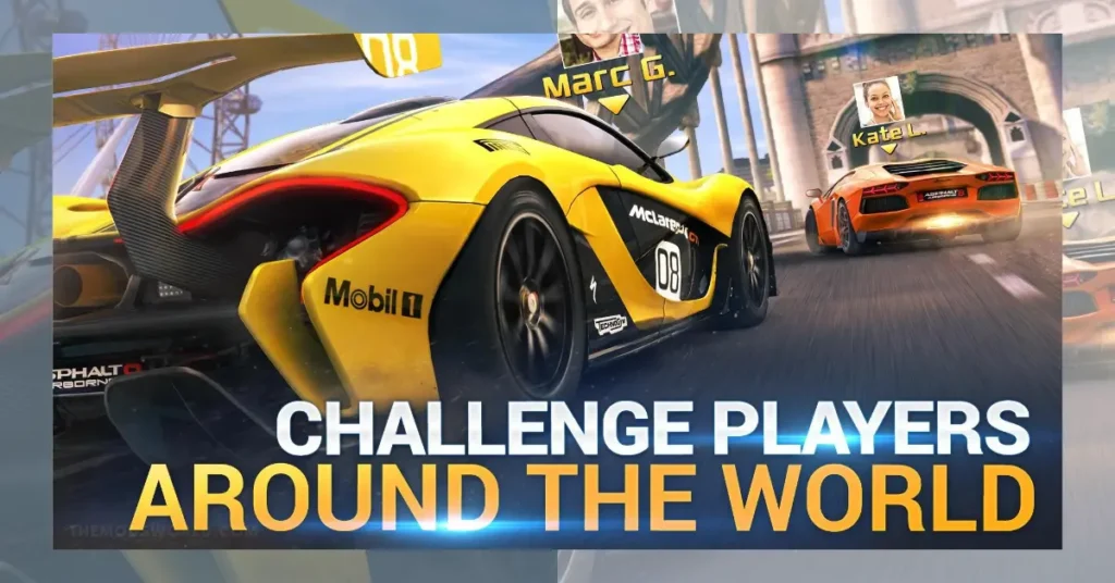 Asphalt 8 APK Online and offline game mode, challenge other player in multiplayer mode around the world.