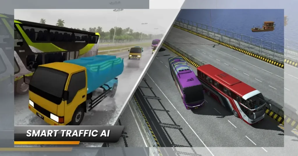 Bus Simulator Indonesia Apk Smart AI Traffic.