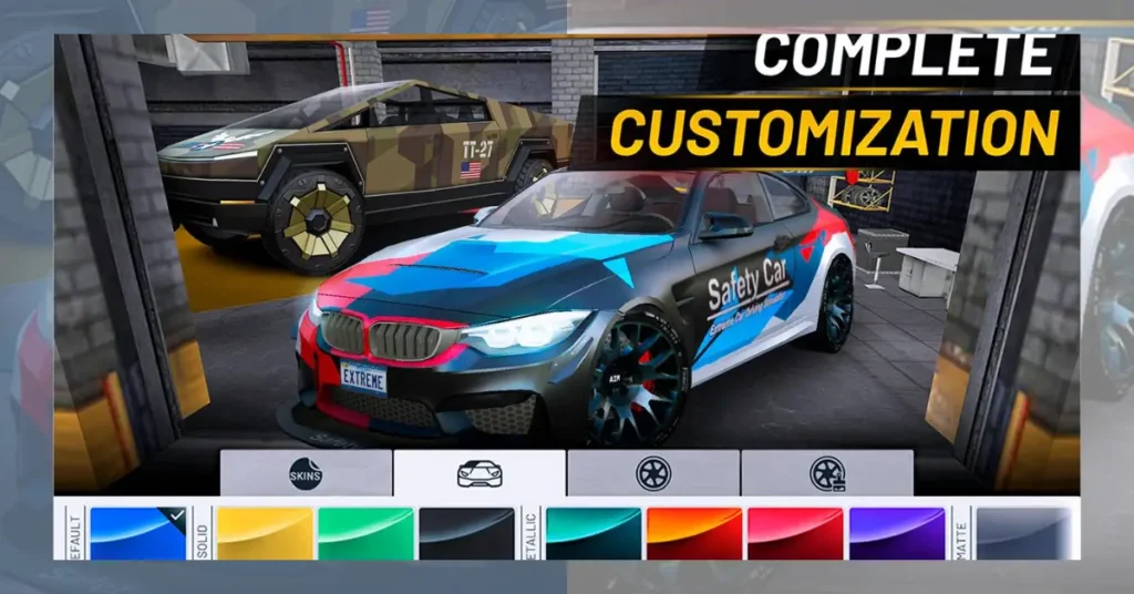 The game offers a plethora of customization options, allowing players to personalize their cars to their liking.